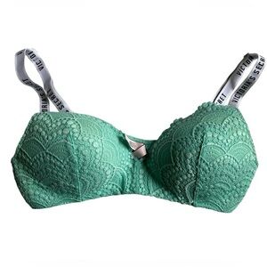 Victoria's Secret Mint Lace Bra- no underwire
